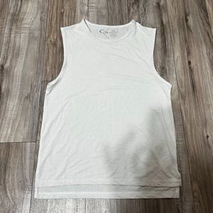 ZYIA Active Women's Slit Muscle Tank White Size S